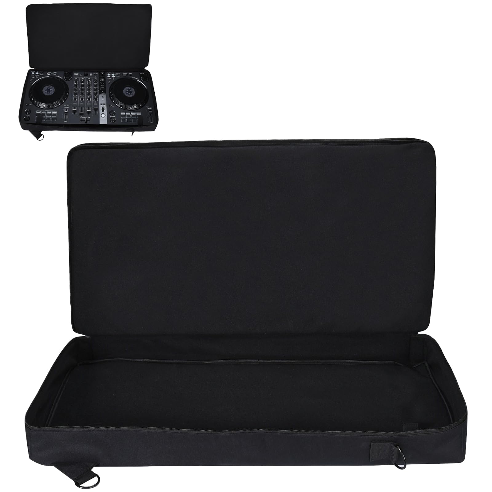 Consolle per DJ Borsa Custodie per Pioneer DJ DDJ-FLX6/DDJ SX SX2 SX3,Custodia da Viaggio Portatile di Ricambio con Tracolla e Trasporto,Borse per Cuffie,Tablet,Cavo,Caricabatterie (Nero)