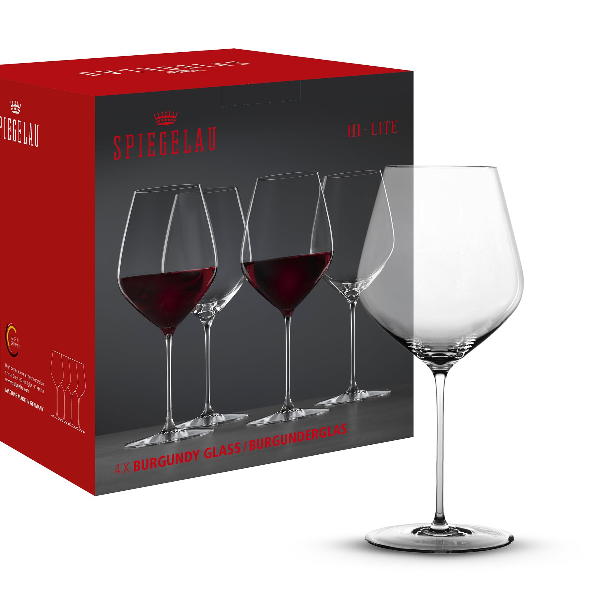 Spiegelau 4-delige set bordeauxglazen, wijnglazen, kristalglas, 635 ml, Willsberger Anniversary, 1416177
