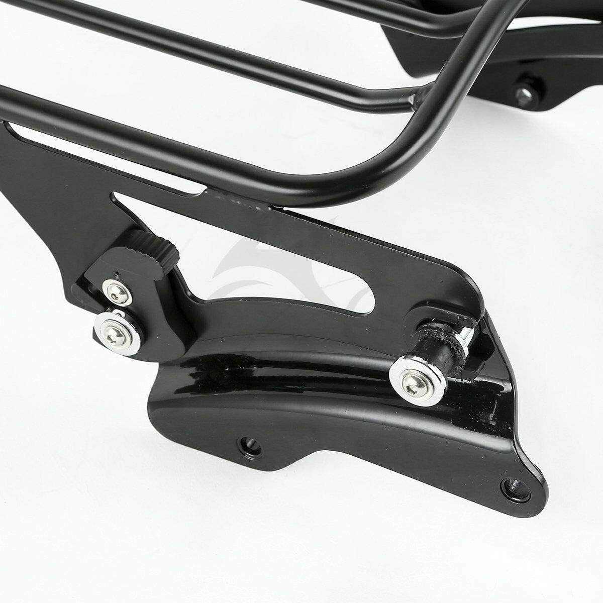 TCMT Black Two Up Luggage Rack Docking Kit Fit for Harley Touring Road King Road Glide Street Glide Electra Glide 2014-2025