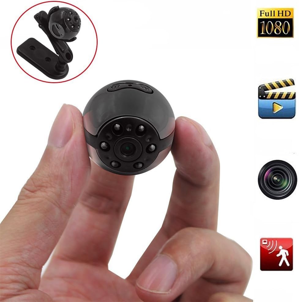 Mini Spy Hidden Camera, Heymoko 1080P/720P Full HD 6 LED Infrared Night Vision Motion Detection Portable Spy Camera Home Surveillance Camera Nanny Cam