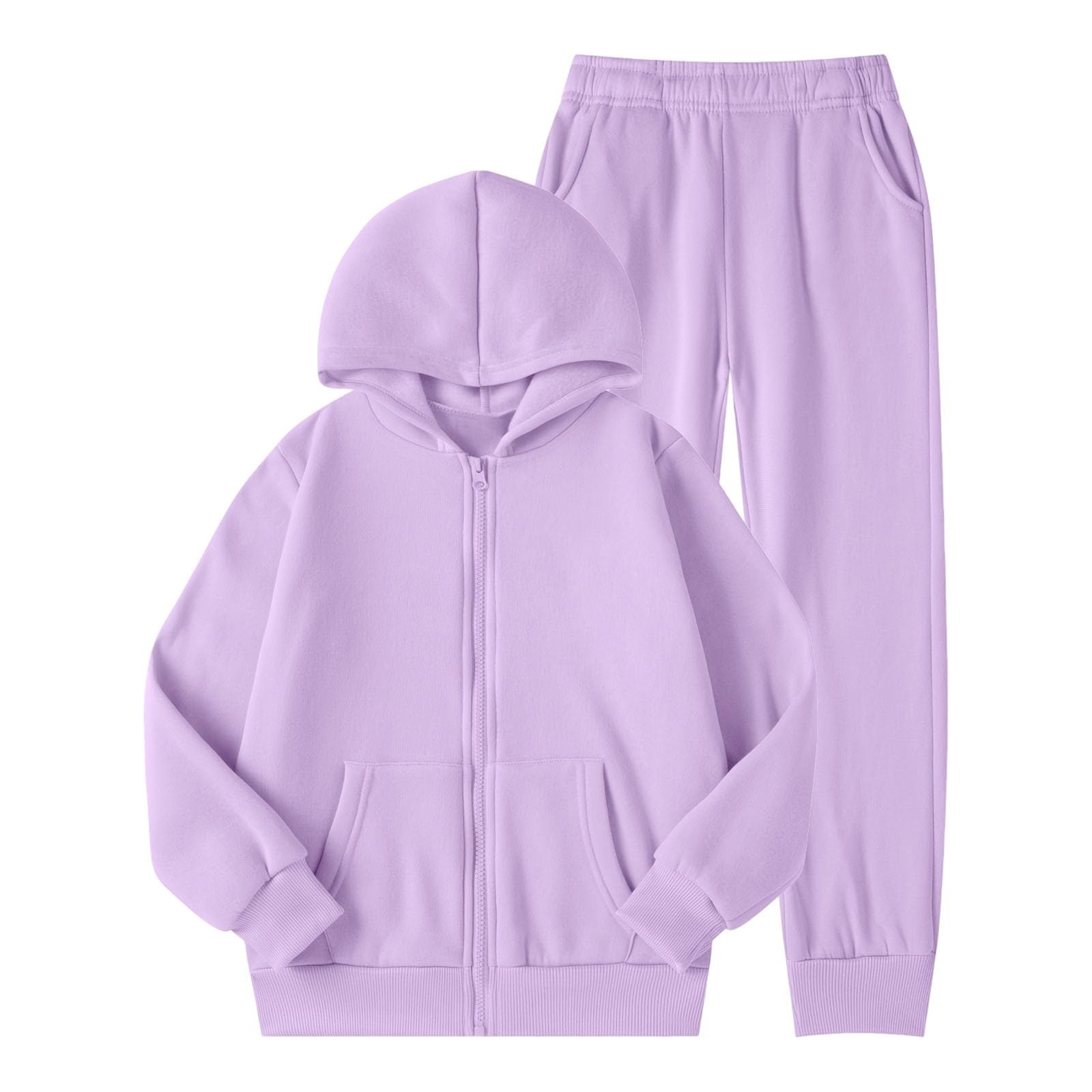 Conjunto de invierno para niña térmico con sudadera y capucha 5