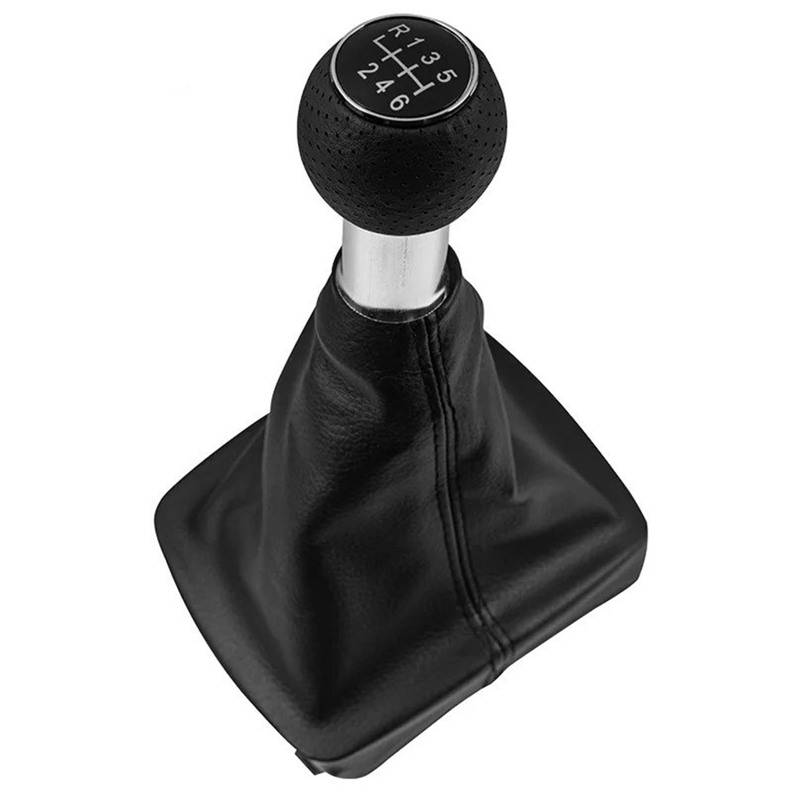 tusgt Knob Manual for VW for Polo 9N 9N2 2002-2009 Car Gear Shift Knob 5/6 Speed Gearbox Handle Lever Stick(6 Speed B0274)