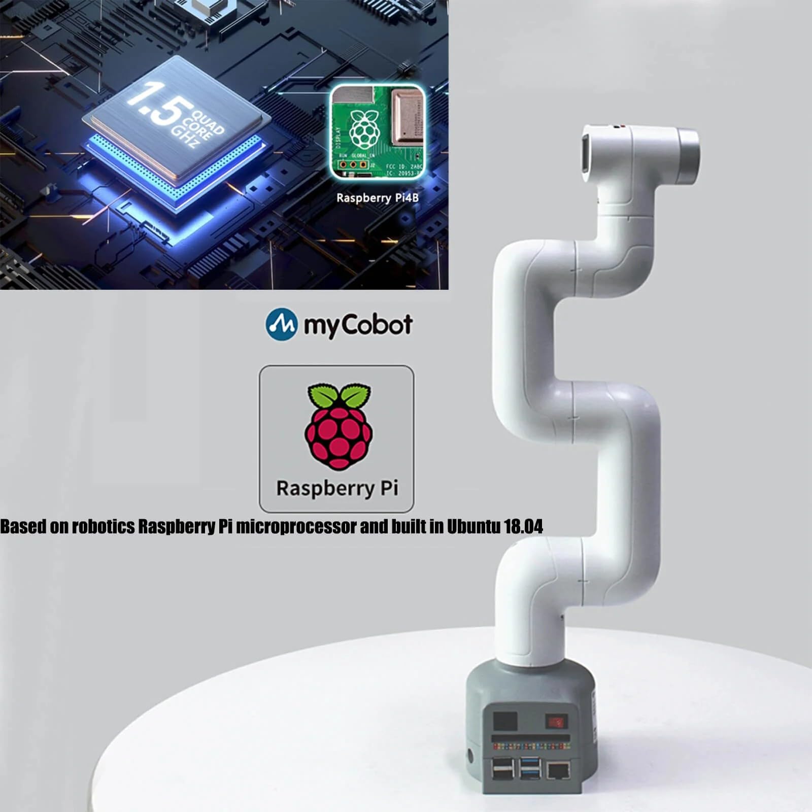 ELEPHANT ROBOTICS Braccio robot myCobot 280 Raspberry Pi 4B - Open-Source 6DOF Braccio robotico collaborativo - Desktop braccio robotico educativo