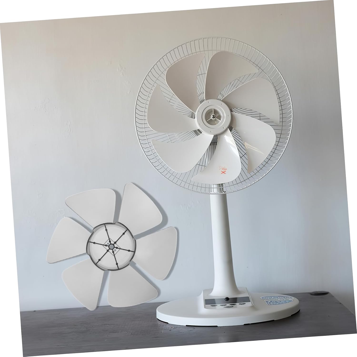 Plastic Fan Blades Replacement for Household Standing Pedestal Fans Compatibility for Blades Easy to Install and Maintain