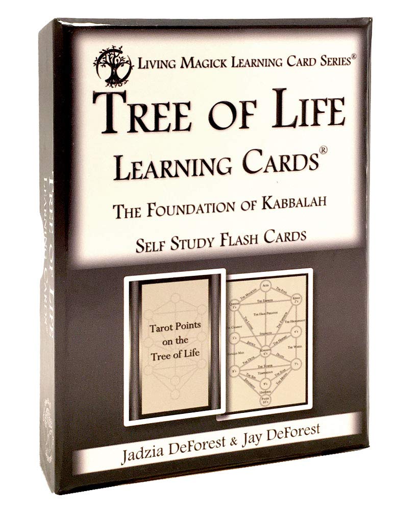 Tree of Life/Kabbalah Learning Cards - Living Magick Learning Card Series - Self Study Flash Cards