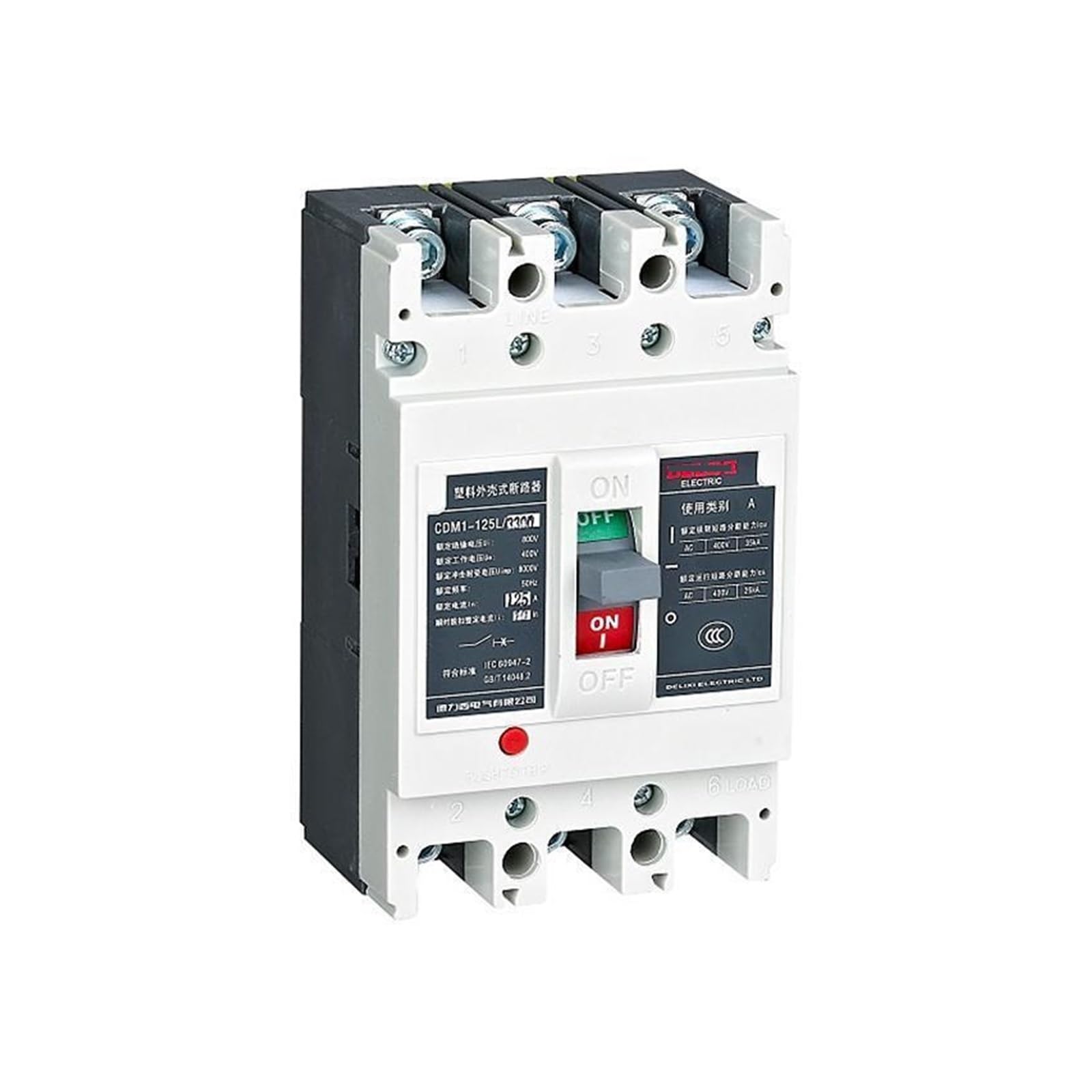 Disjoncteur de protection de moteur triphasé 100A CDM1 boîtier moulé