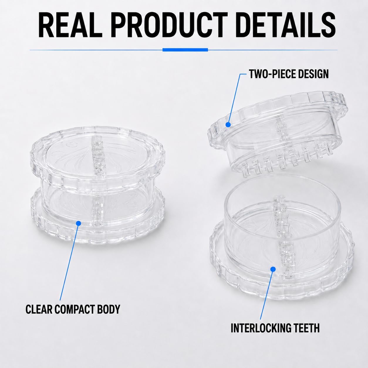 Garlic Chopper 2 Pack, Manual Garlic Twister, Clear Garlic Mincer Tool
