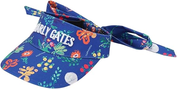 【新品タグ付き】PEARLY GATES 花柄 サンバイザー Amazon | [パーリーゲイツ] レディース サンバイザー (リボン