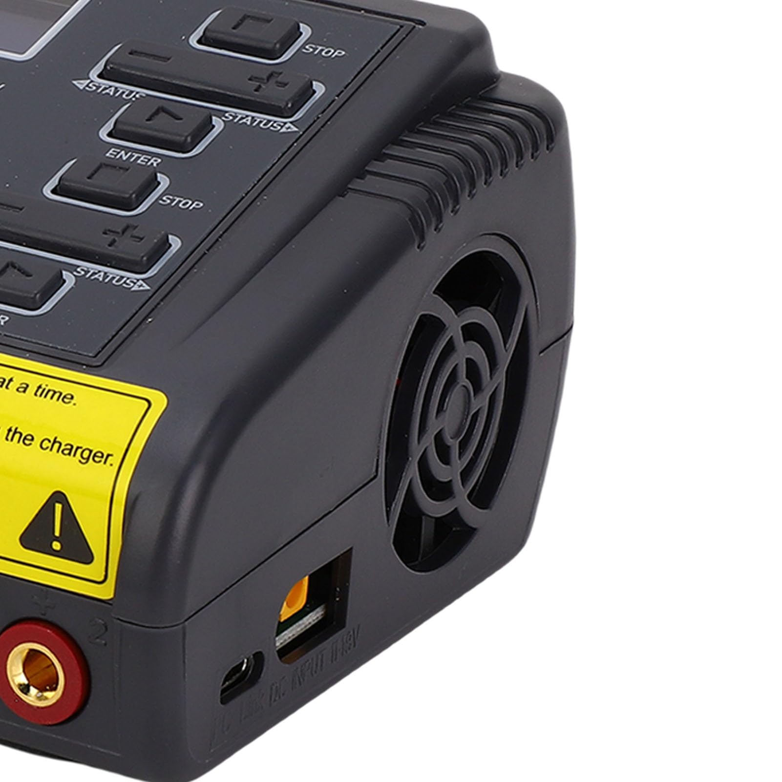 Drfeify Ładowarka Akumulatorów Lipo Dwukanałowa 150W do Modeli RC | 2 Niezależne Obwody, Kompatybilny z LiPo/LiFe/NiMH, Wejście AC/DC, Ognioodporna Obudowa, Chłodzenie wentylatorem.