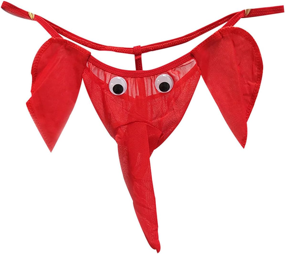 Men Thong Elephant Funny G-String Exotic Underwear T-Back Mesh Christmas Joke Gag Prank Gifts Valentines Day for Him