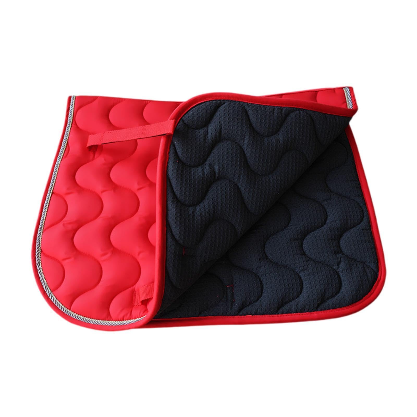Saddle Pad Cojín Antideslizante para Silla de Montar Material Suave Y Cómodo Función de Absorción de Impactos Adecuado para Entrenamiento Salto