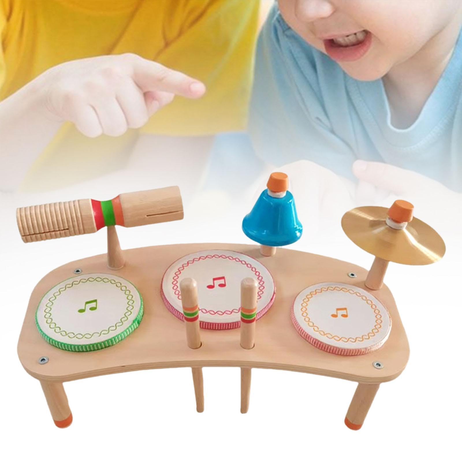 Set di Batteria per Bambini, Bomboniere, Strumento di Apprendimento Musicale, Giocattoli Educativi Sensoriali