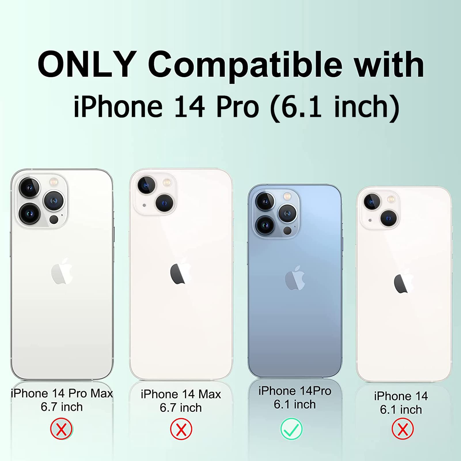 LALKS Battery Case f2 (6.1 inch) Rechargeable Extended Battery Charger Case (Black)