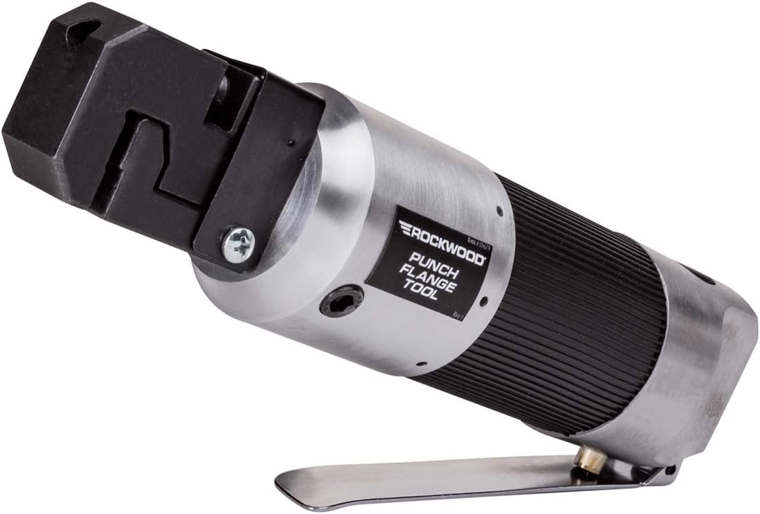 Rockwood Pneumatic Sheet Metal Puncher Air Hole Punch & Flange Rivet Tool with Connector