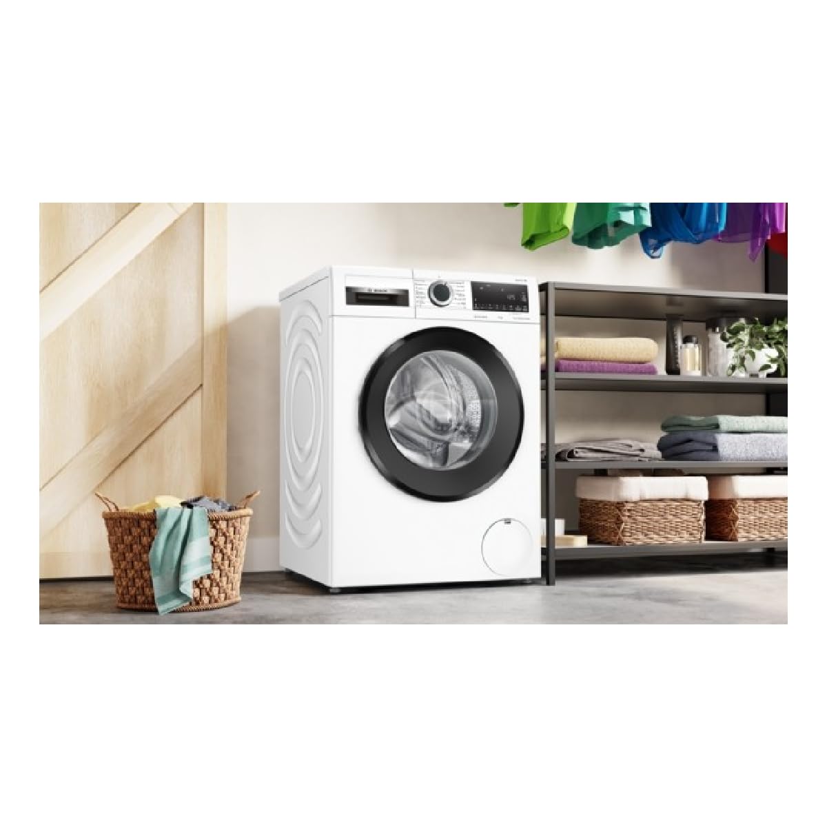 Bosch Lavadora, Libre Instalación, 9 kg, Serie 6, EcoSilence, Blanco, WGG244Z0ES