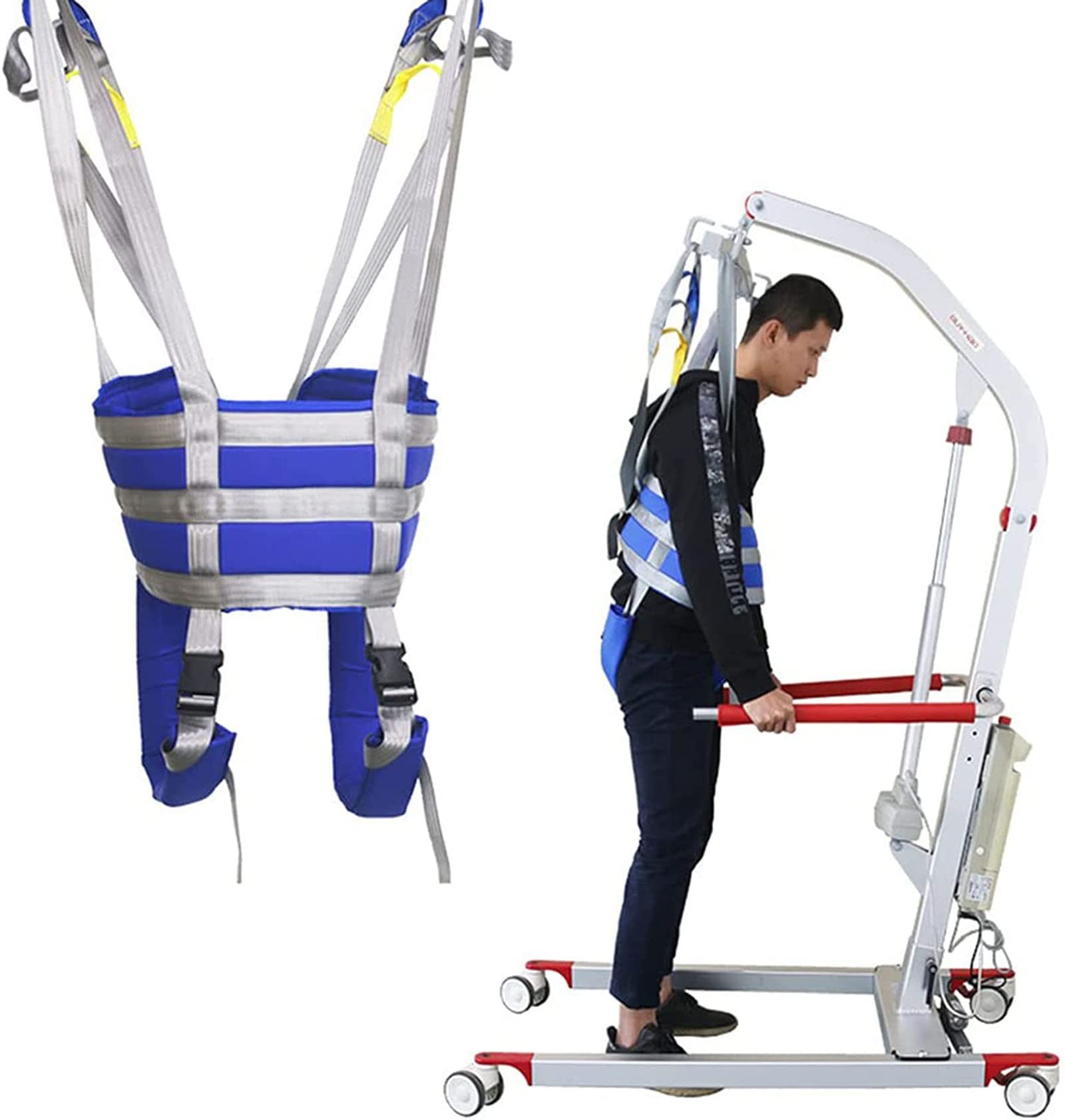 CEEBUS Grúa de Paciente Cinturón médico para Andar, Eslinga Dividida para piernas, para Ancianos y discapacitados, Soportes para Muslos, Caderas, Cintura, Espalda y lumbares. (Size : L)