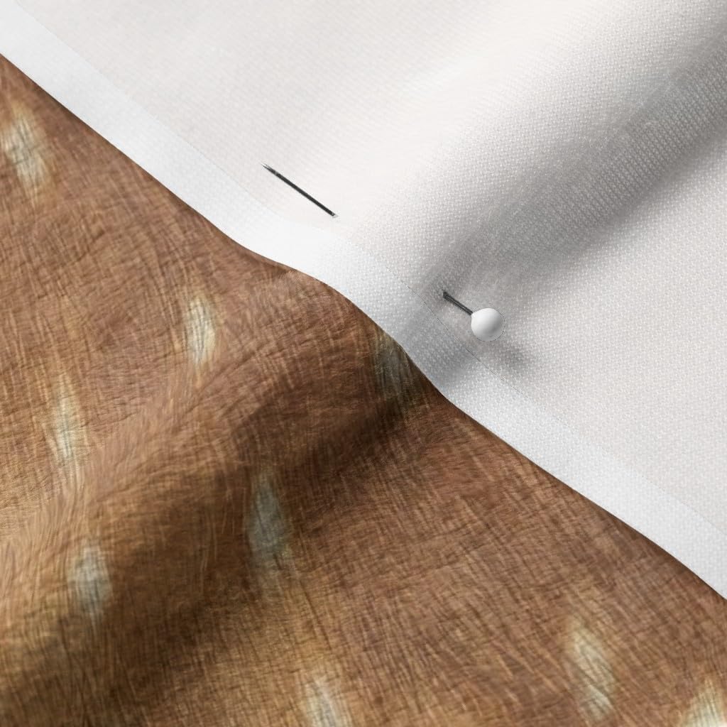 Spoonflower Fabric - Deer Hide Fawn Skin Doe Printed on Minky Fabric by The Yard - Sewing Baby Blankets Quilt Backing Plush