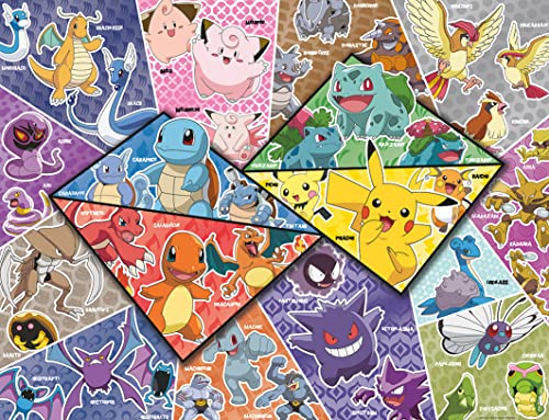 Puzzle 2000 pièces : Les 16 types de Pokémon Ravensburger Nathan - vue 5