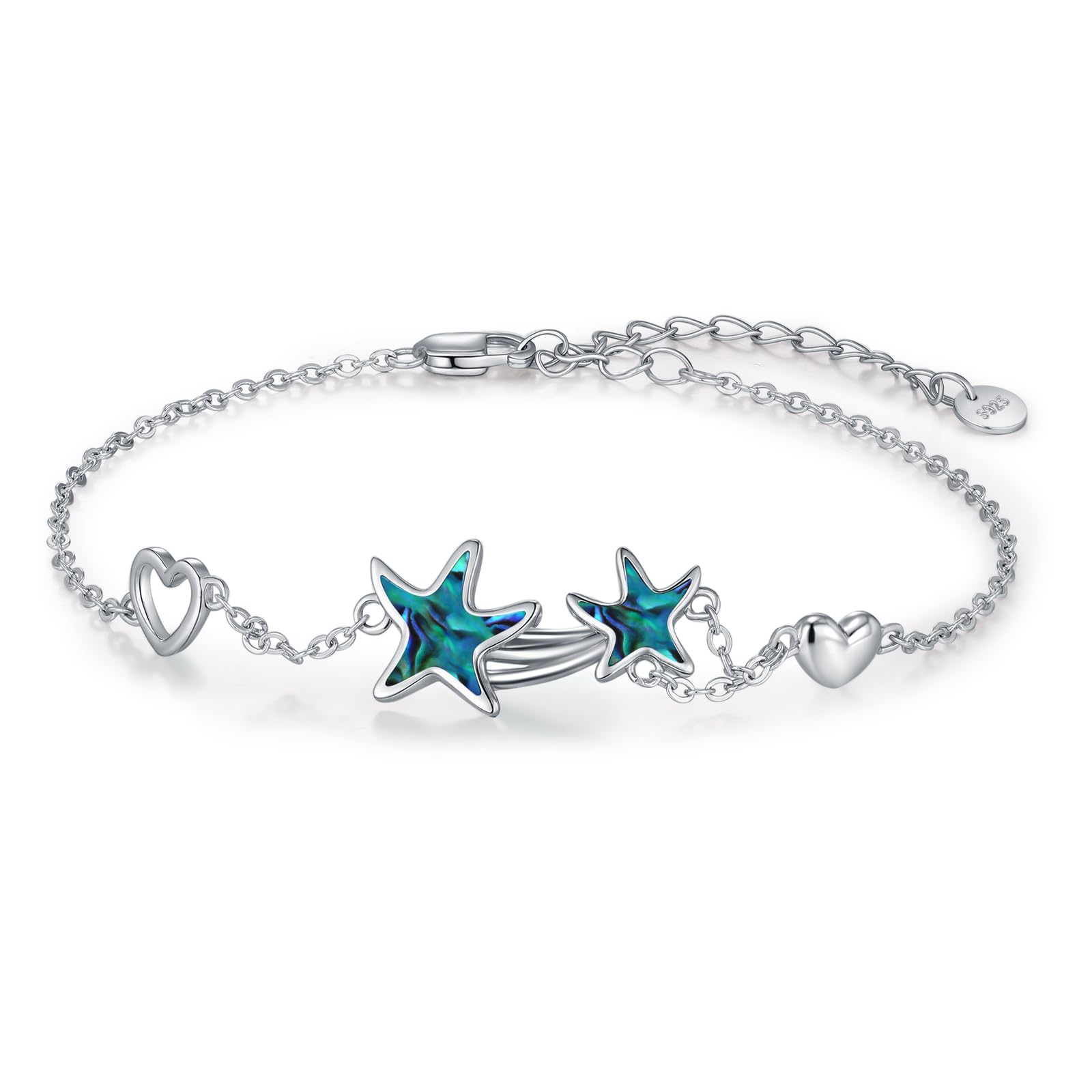 JFASHOP Yin Yang Halskette 925 Sterling Silber Taichi Paar B