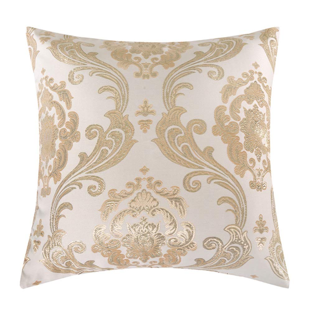 Coussin chenille vintage crème pour sublimer le canapé du salon 45x45cm
