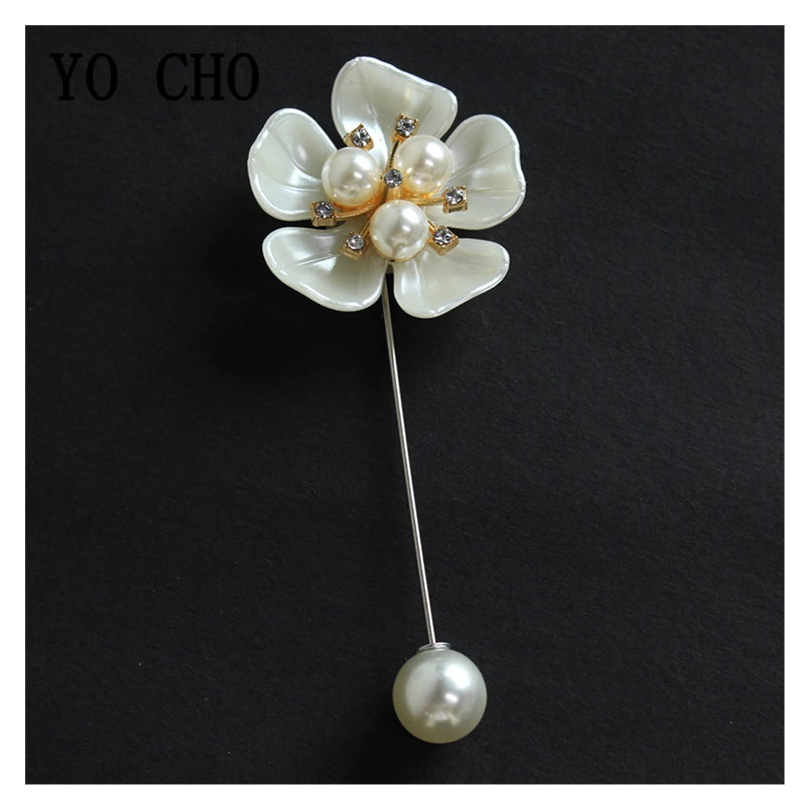 パール ストーン シルバー ヴィンテージ ブローチ レディース メンズ