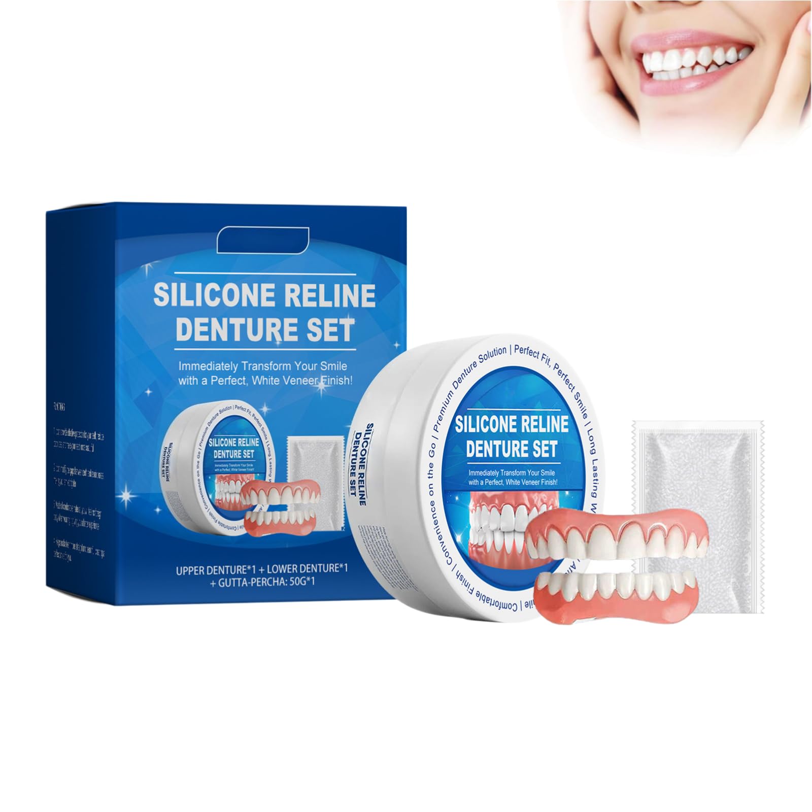 Prothèse Dentaire Silicone Bikenda Pour Hommes Et Femmes, Fit Quickly Improve the Beautyof Your Smile (1 pcs) - 2