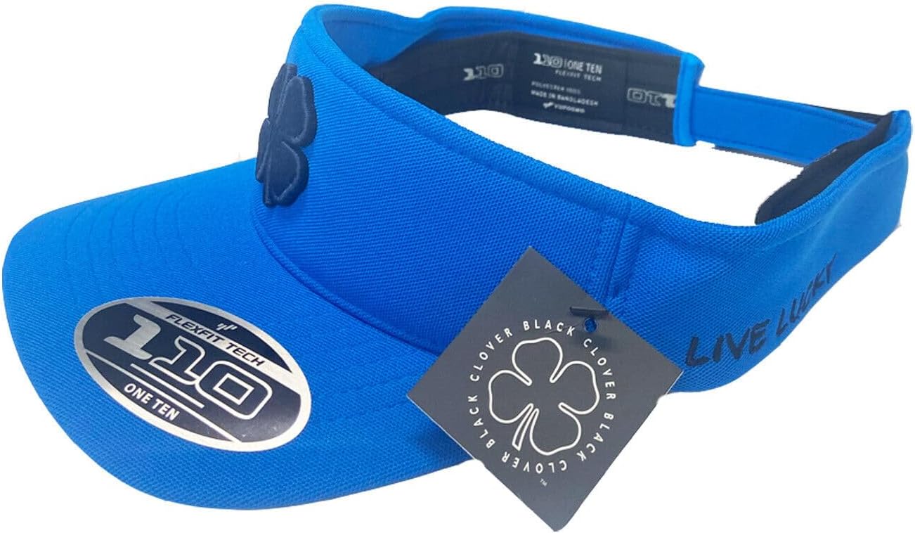 Black CloverNew Live Lucky Premier Visor #8 Navy/Delirium Adjustable Visor/Hat