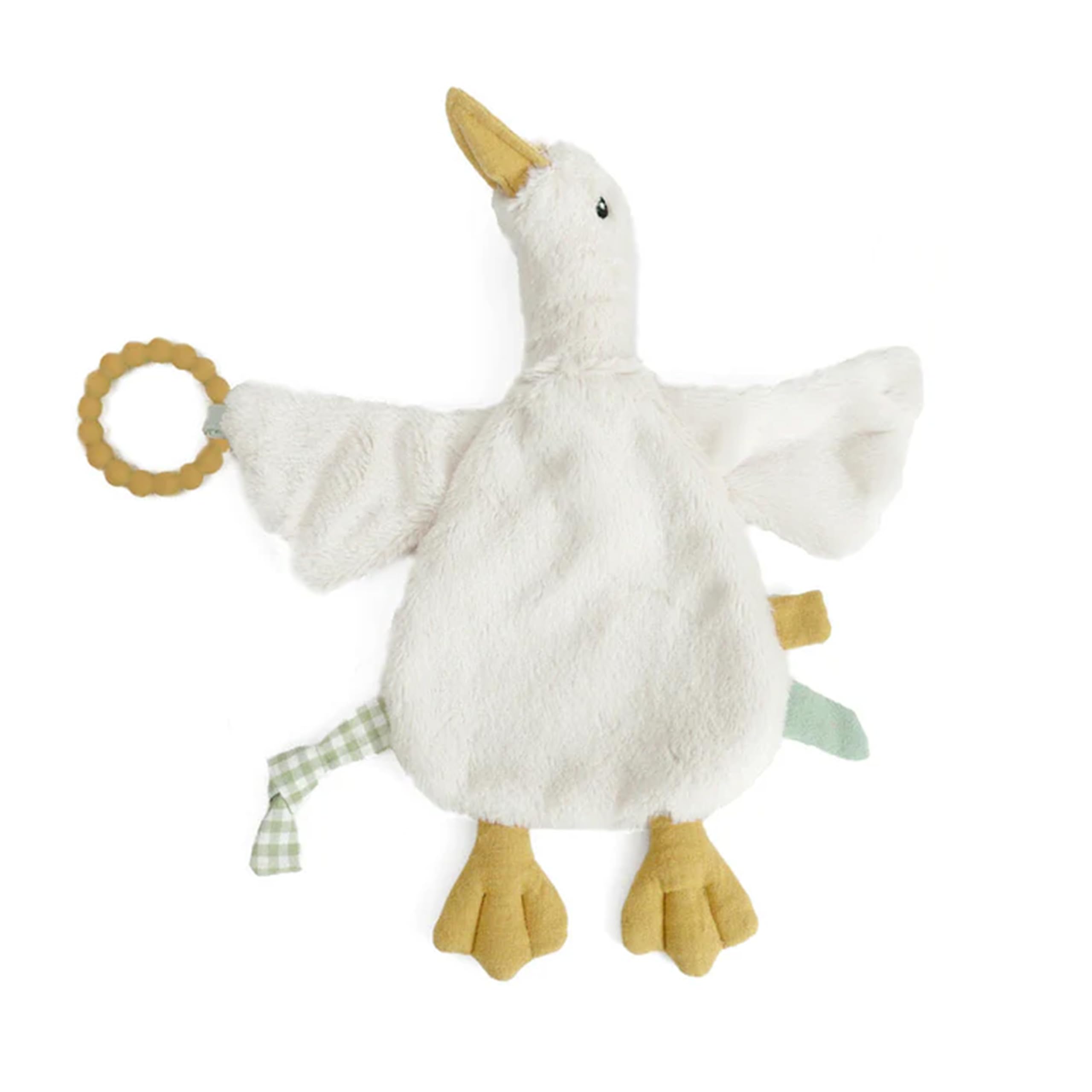 MON AMI PRU Goose Silicone Teether Security Blanket 12"/30.5cms, 12X10X3 inches