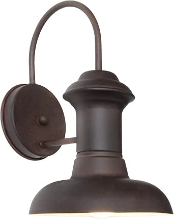 One Light Empire Bronze Outdoor Wall Light