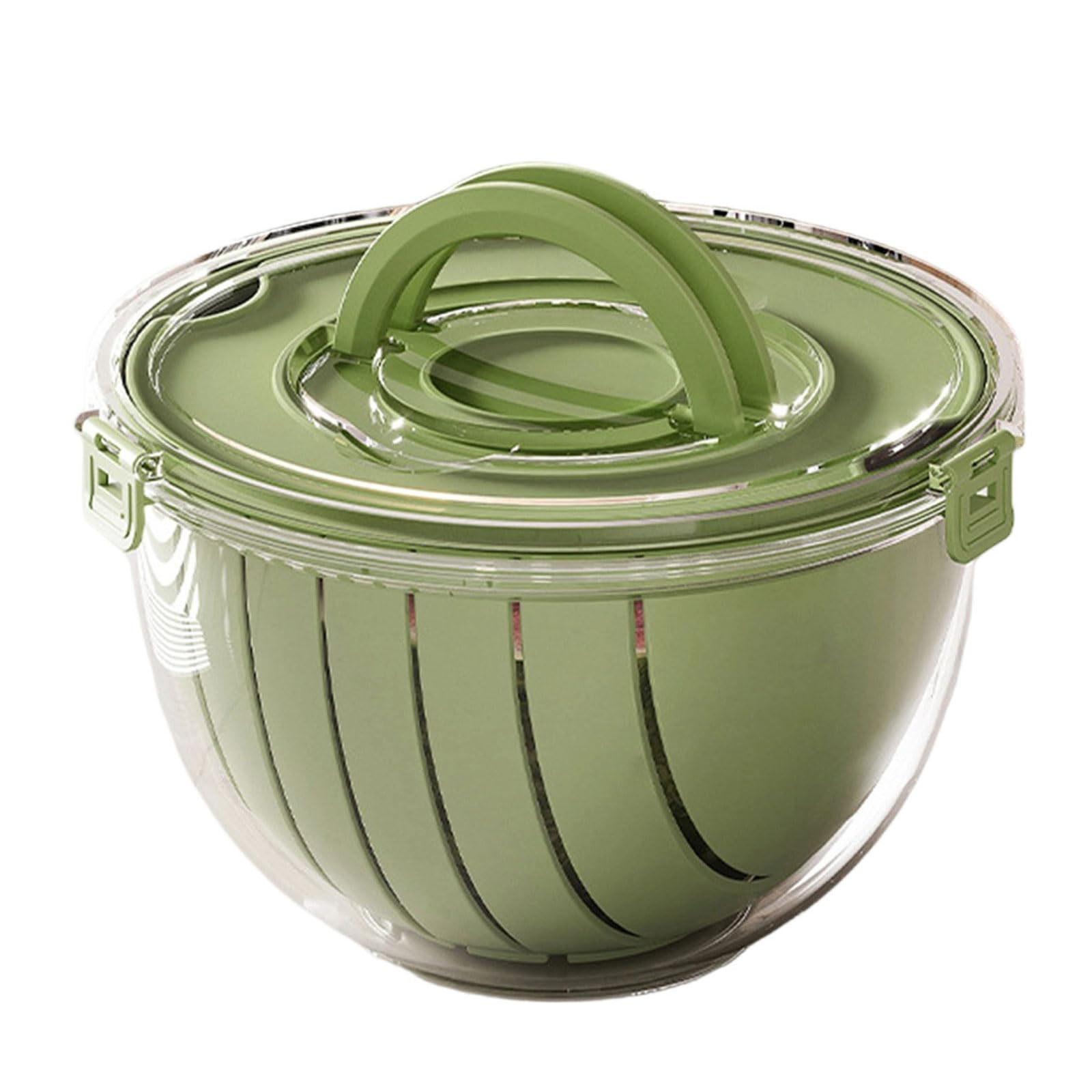 HZBB Fruit Vegetable Washer Basket Watermelon Slicer Ergonomic Handle Kitchen Gadget for Families Easy Clean Fruit Preparation Tool