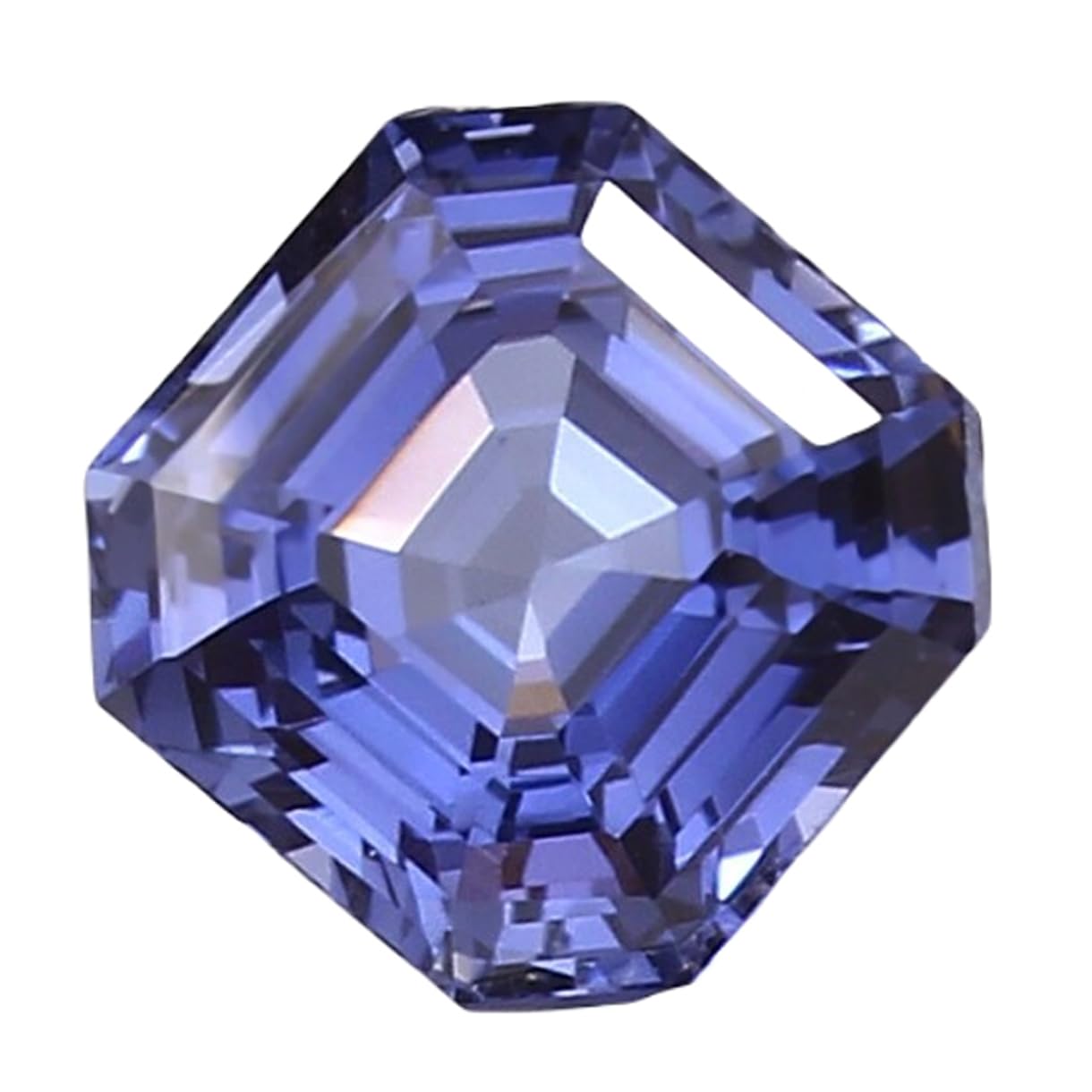 Pierre gemme bleu ceylan facettée 8.7mm pour création de bijoux