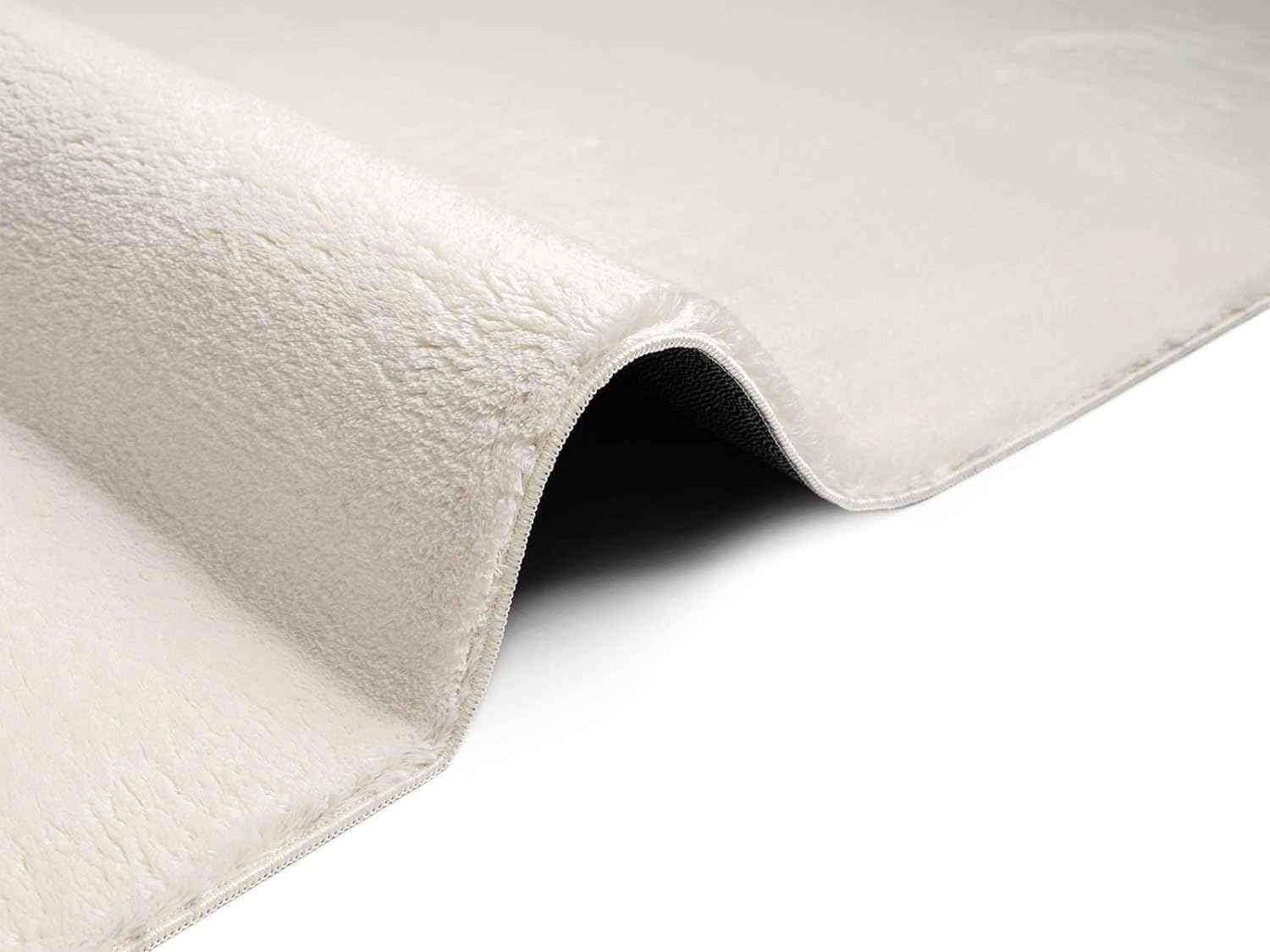 the carpet Relax - Nowoczesny dywan z krótkim i puszystym włosiem, z antypoślizgowym spodem, nadający się do prania w temperaturze do 30 stopni, ultra miękki, Kremowy-2, 160 x 220 cm