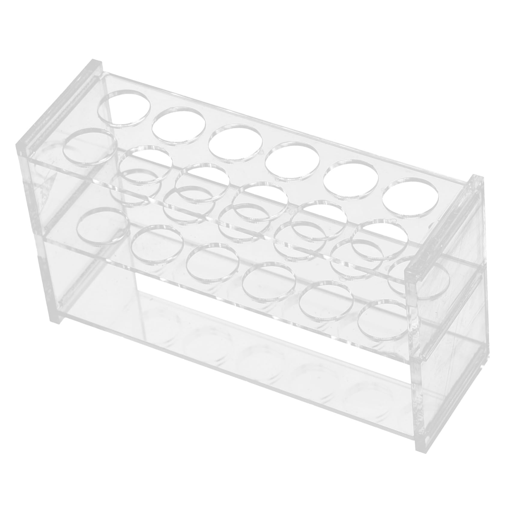 Zerodeko 4 Pezzi Portaprovette provetta provette e rack campione tubo trasparente Porta del tubo di prova supporto per provette di campionamento Supporto del tubo di prova Acrilico