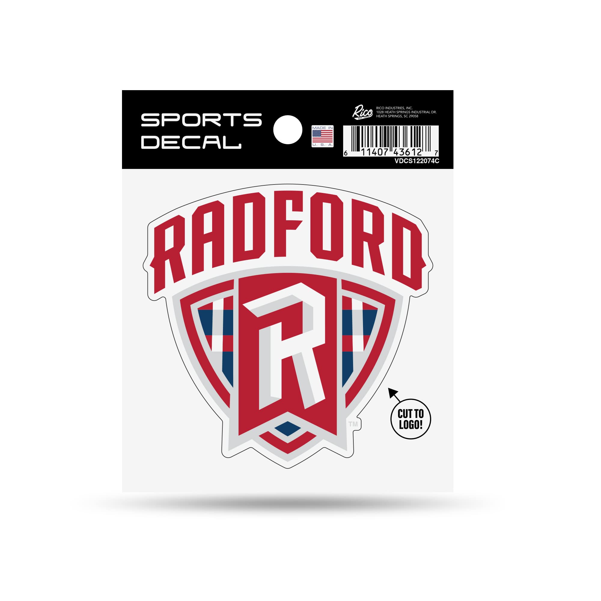Radford Highlanders Decal 4" x 4" Sports Decal - Radford Shield