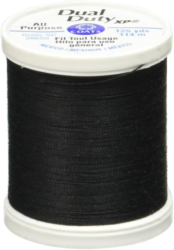 Hilo para coser general Coats Dual Duty XP 125 yardas negro