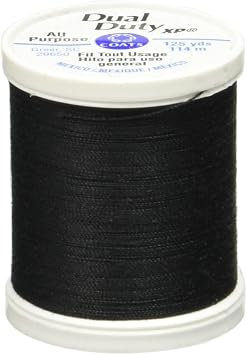Coats Thread & Zippers Dual Duty XP General Purpose Thread, 125-Yard, Black