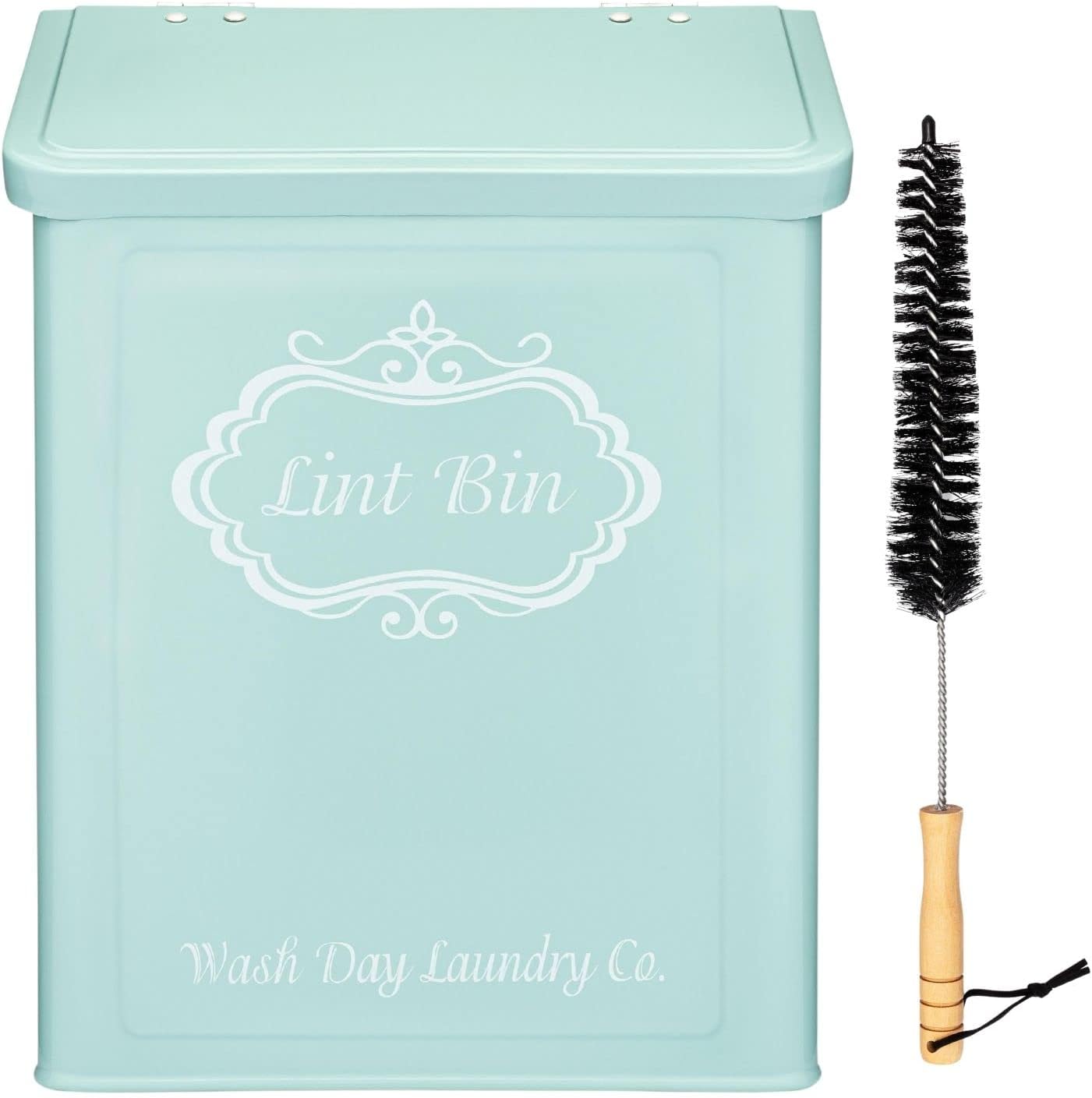 Lint Bin | Magnetic Lint Bin For Laundry Room With Lint Brush For Dryer Lint Trap | Lint Holder Bin For Laundry Room | Lint Bin For Laundry Room Magnetic | Laundry room Trash Can | Dryer Sheet Holder