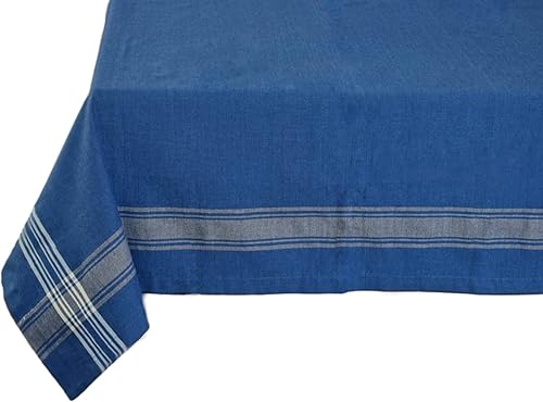 Yourtablecloth Mantel rectangular azul náutico (azul náutico, 60 x 84 rectangularoblongo)