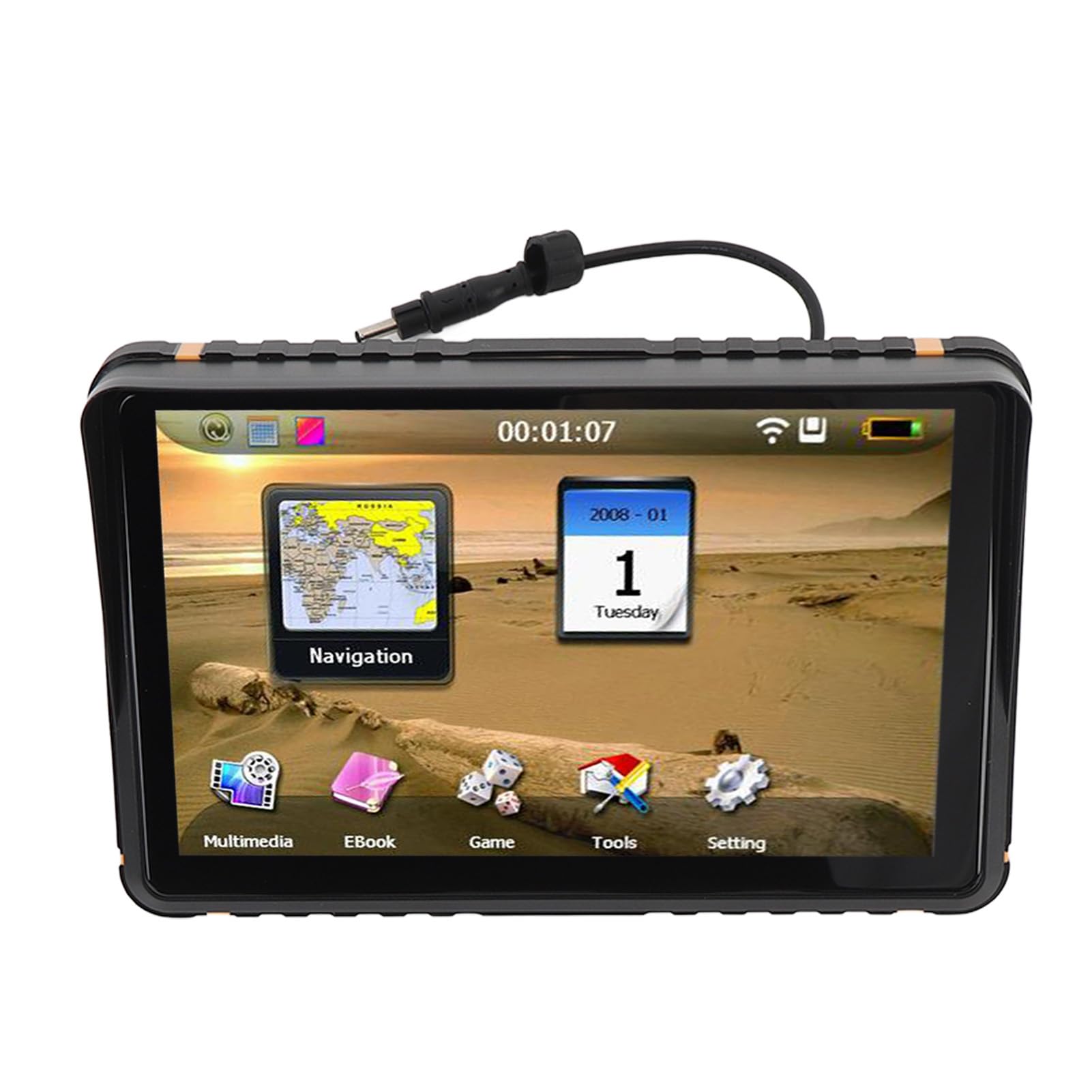Motorcycle GPS GPS 7 Pollici Touchscreen Route Pianificazione del Dispositivo di Navigazione per Auto con Navigazione Vocale, Direzioni in Tempo Reale, Annunci per il Nome