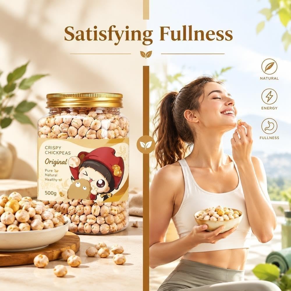 Snack Crujiente de Garbanzos Asados ​​500 g