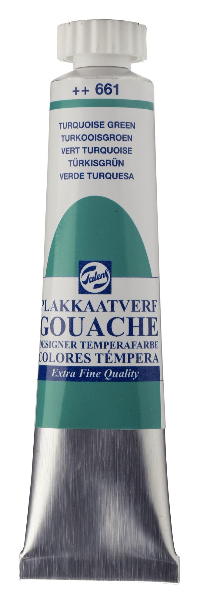Talens Turquoise Green Gouache Extra Fine Quality Tube 20 Ml 661