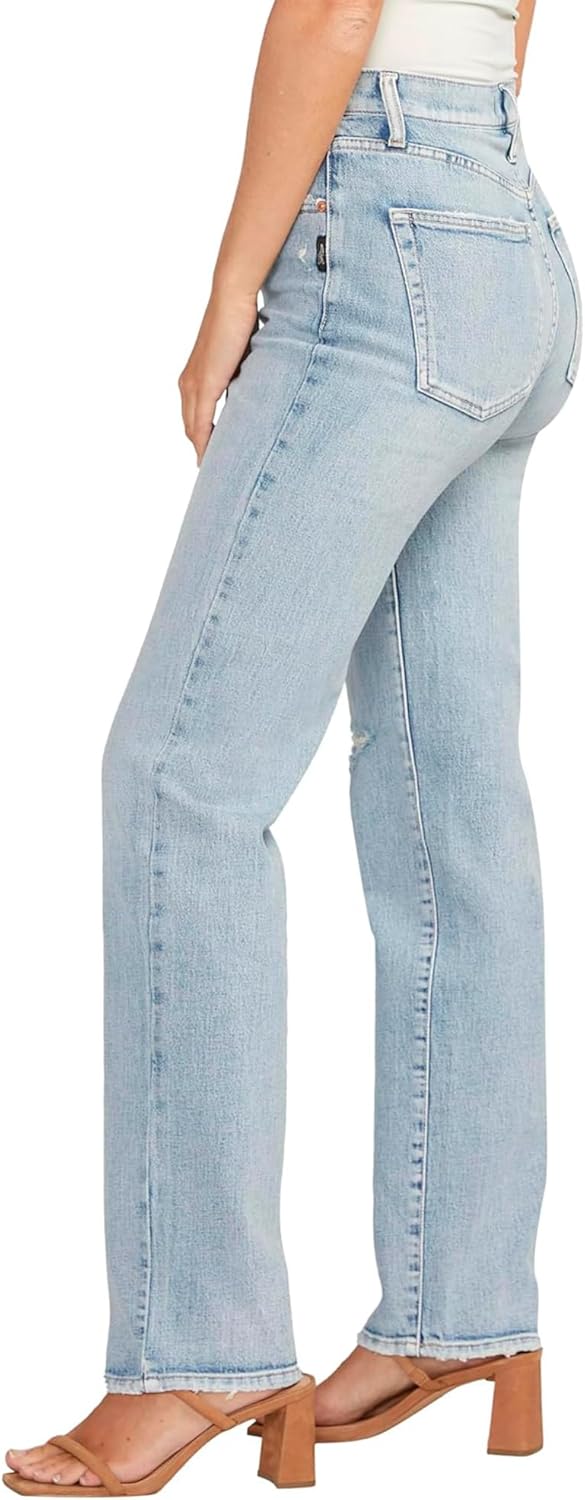 Silver Jeans Co. Womens Highly Desirable High Rise Straight Leg Jeans - Image 2