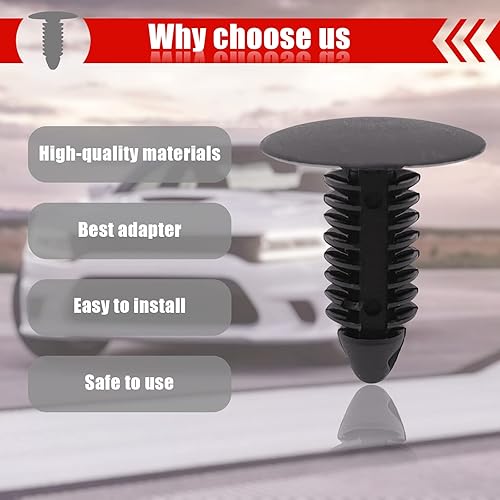 Miniatura 3 de 50 clips de remache para guardabarros de guardabarros, 6030441 para Jeep Dodge Ram Chrysler, retenedor de remaches de clip de coche