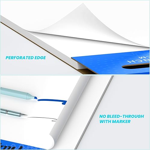 Miniatura 6 de Sticky Easel Pad 25 x 30 inches Flip Chart Paper for Teachers, Large Self Stick Easel Paper 30 SheetsPad, 6 Pad