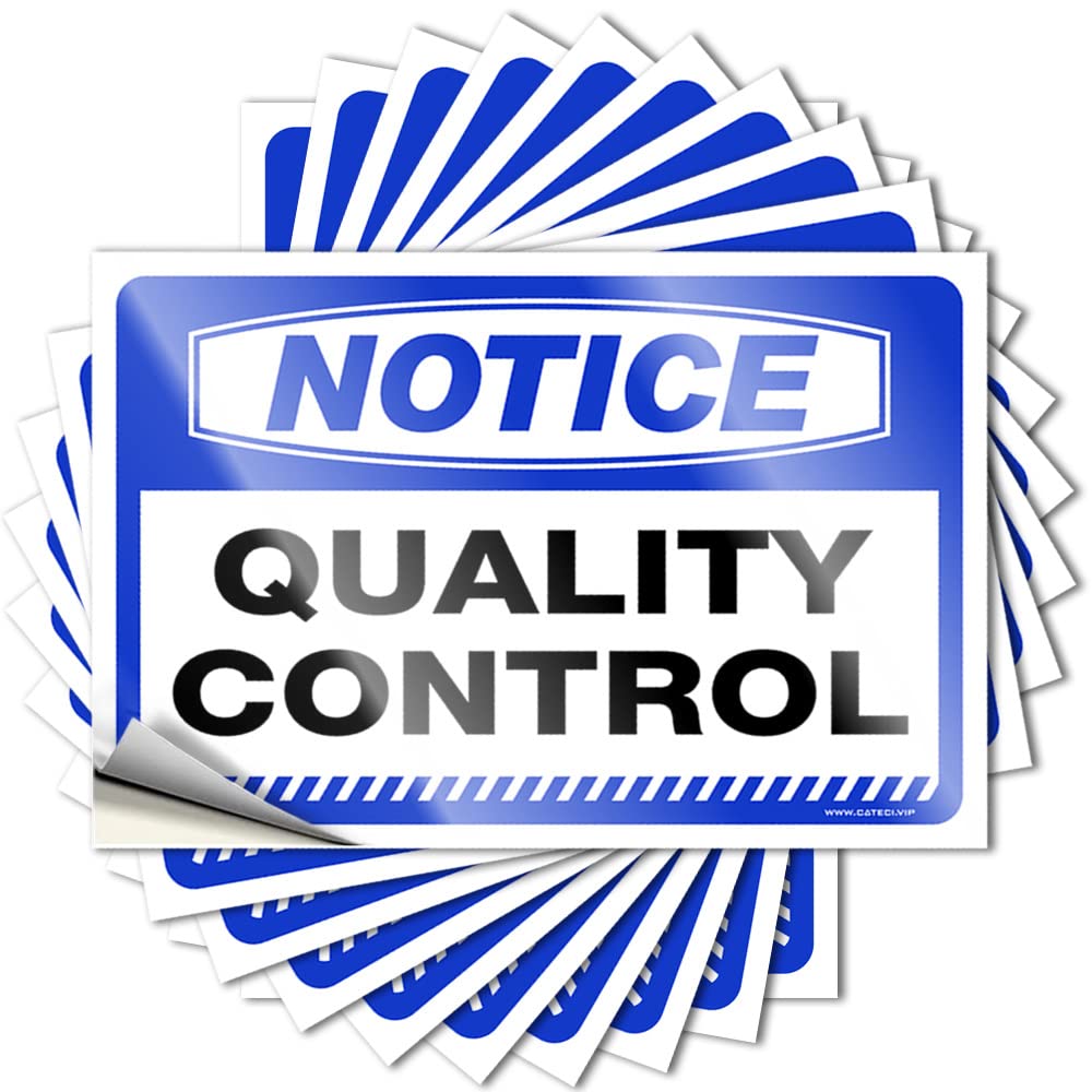 Decals Teenage Easy Apply | Notice Quality Control Autumn Cover Peel and Stick(8X12CM)