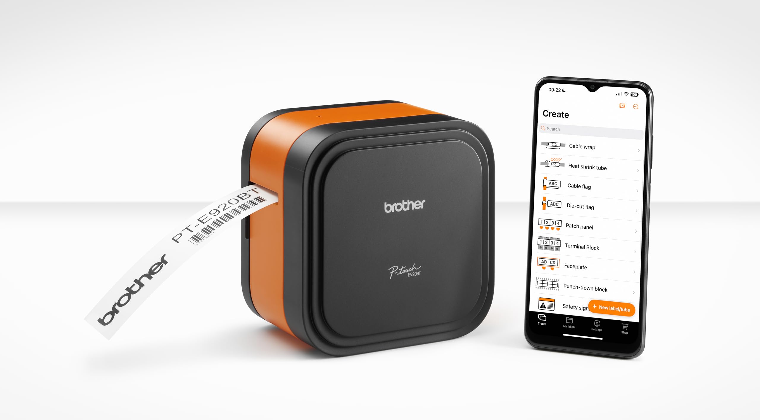 Brother PT-E920BT - Etichettatrice P-Touch Cube Pro con Bluetooth