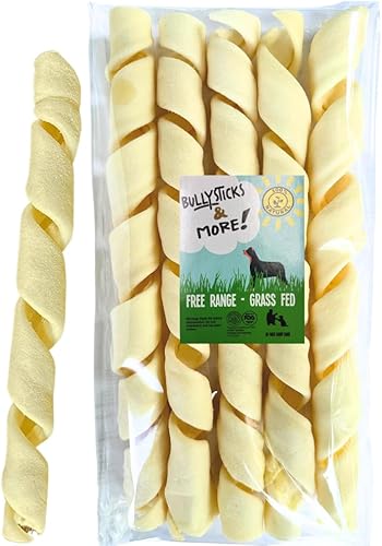 Miniatura 3 de BULLYSTICKS & MORE Muelles de carne de res de 6 pulgadas para perros (20 unidades) - Bully Springs masticables para perros, sin huesos ocultos