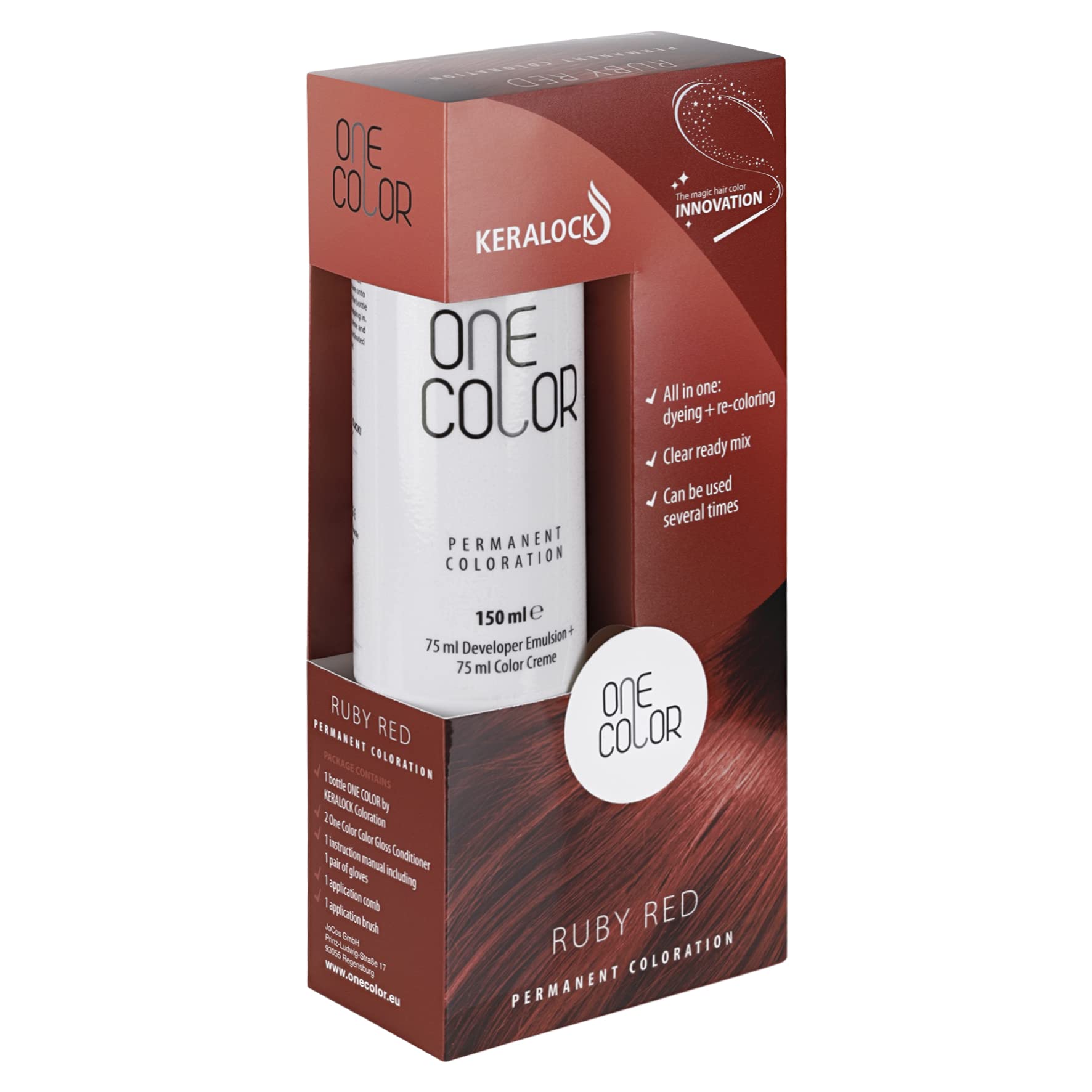 KeralockRUBY RED PERMANENT HAIR COLOR