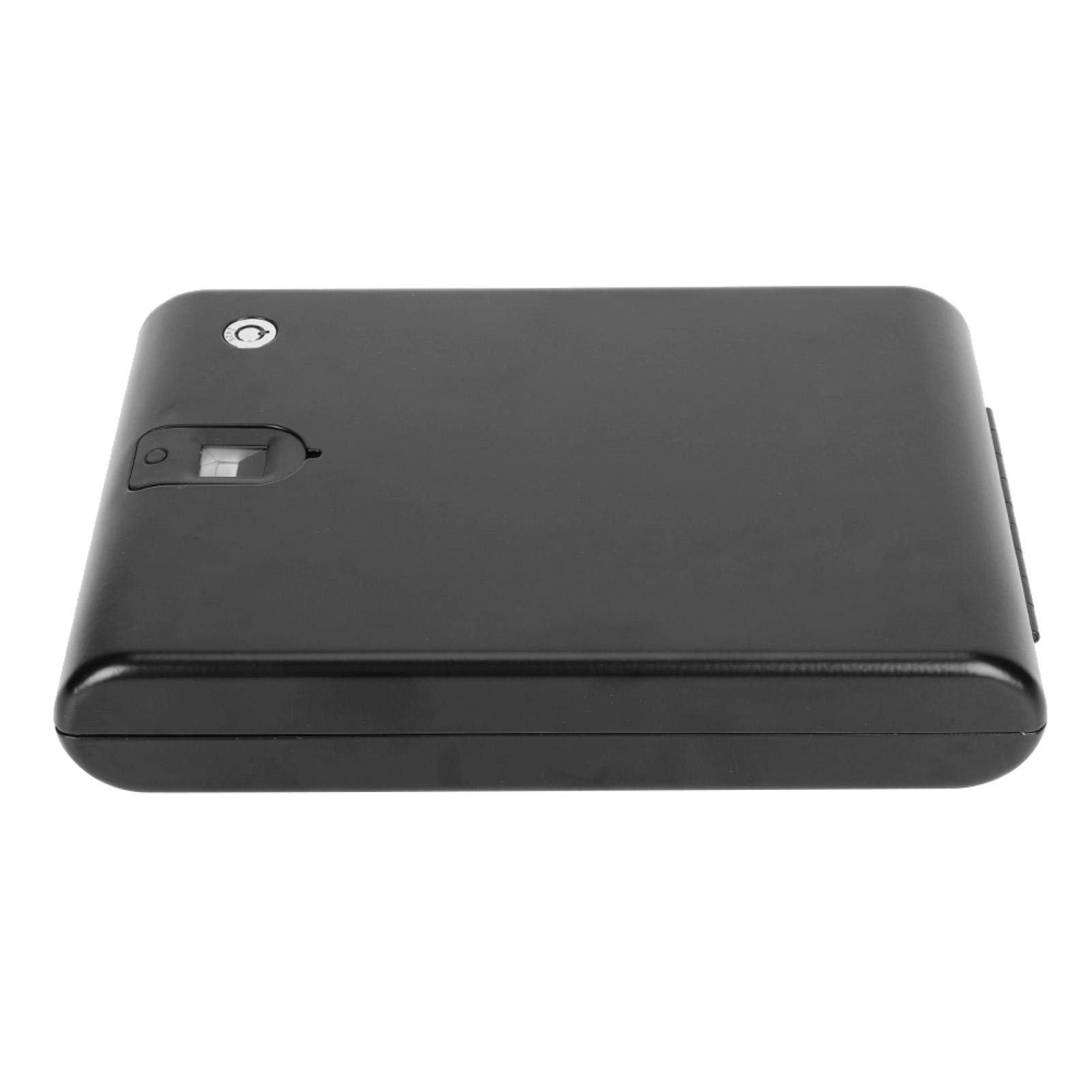 120 huellas dactilares Caja de almacenamiento de joyas Caja de seguridad Huella digital óptica para joyería de protección con huella digital(275 * 190 * 50 (mm))