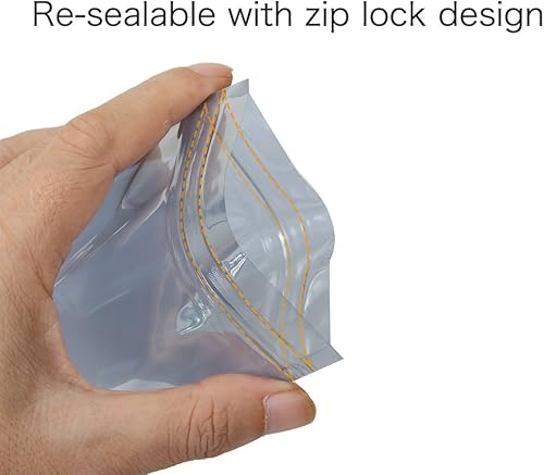 Miniatura 2 de HRX Package 100 bolsas antiestáticas de primera calidad bolsa resellable con cremallera de 4 x 6 pulgadas para SSD HDD y otros dispositivos